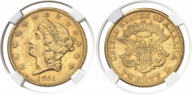 USA République fédérale (1789 à nos jours) 20 dollars or - 1851 O Nouvelle-Orléans. Très rare. 33.43g - Fr. 171 Superbe - NGC AU 53