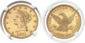 USA République fédérale (1789 à nos jours) 10 dollars or - 1861 Philadelphie. 16.71g - Fr. 155 Superbe - NGC AU 58