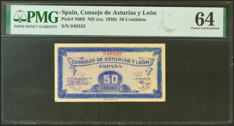 50 Céntimos. 1937. Asturias y León. Sin serie. (Edifil 2021: 396, Pick: S603). R...