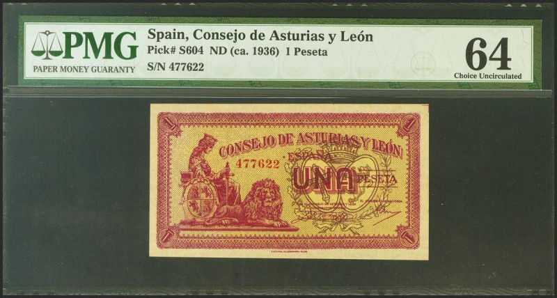 1 Peseta. 1937. Asturias y León. Sin serie. (Edifil 2021: 397. Pick: S604). SC. ...