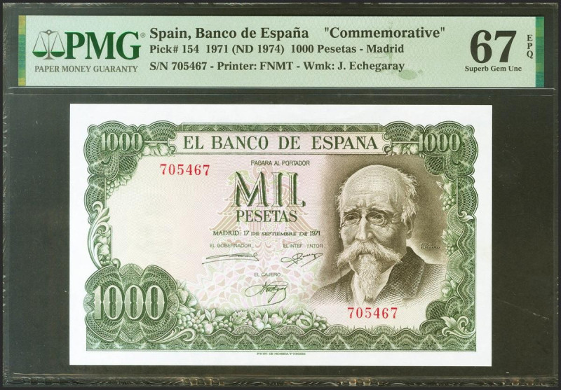 1000 Pesetas. 17 de Septiembre de 1971. Sin serie. (Edifil 2021: 474, Pick: 154)...