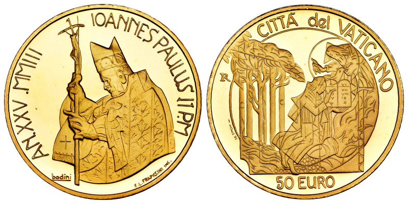 Vatican. Joannes Paulus II. 50 euro. 2003. R. (Km-352). (Fried-440). Au. 15,00 g...
