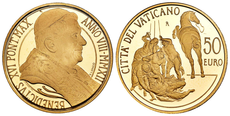 Vatican. Benedictus XVI. 50 euro. 2012. R. (Km-439). (Fried-465). Au. 15,00 g. I...