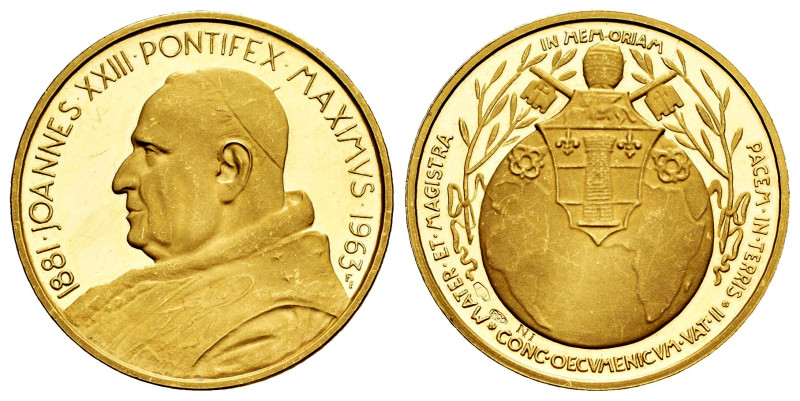Vatican. Joannes XXIII. Medal. 1963. Au. 7,00 g. Commemoration of the Ecumenical...