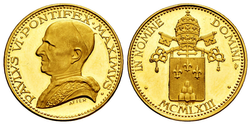 Vatican. Paulus VI. Medal. (1963-1978). Au. 4,90 g. Engraver: Costantino Affer. ...