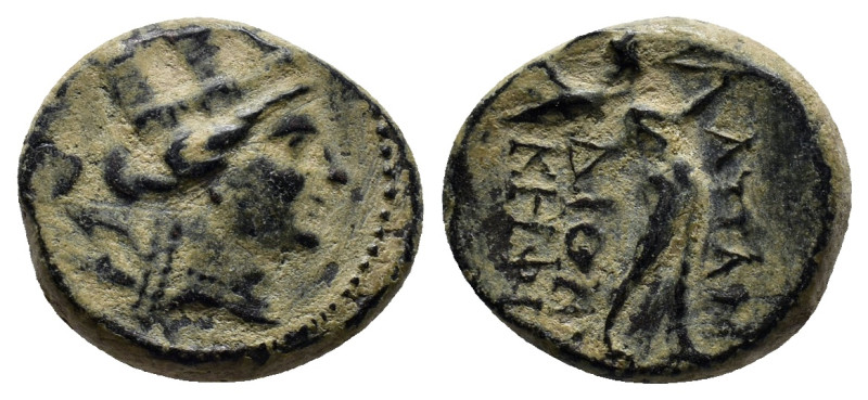 PHRYGIA. Apameia. Ae (17mm, 4.8 g) (Circa 88-40 BC). Obv: Turreted head of Artem...