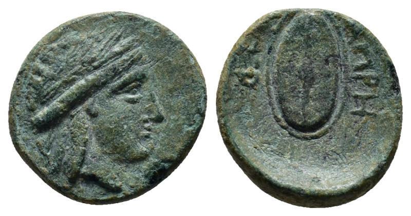 THRACE. Apros. Ae (17mm, 3.4 g) (Circa 260-252/0 or 240/30-218/3 BC). Obv: Laure...