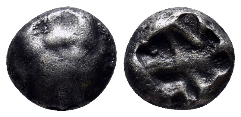 Mysia, Parion AR Drachm. (12mm, 3.6 g) 5th century BC. Facing gorgoneion with pr...