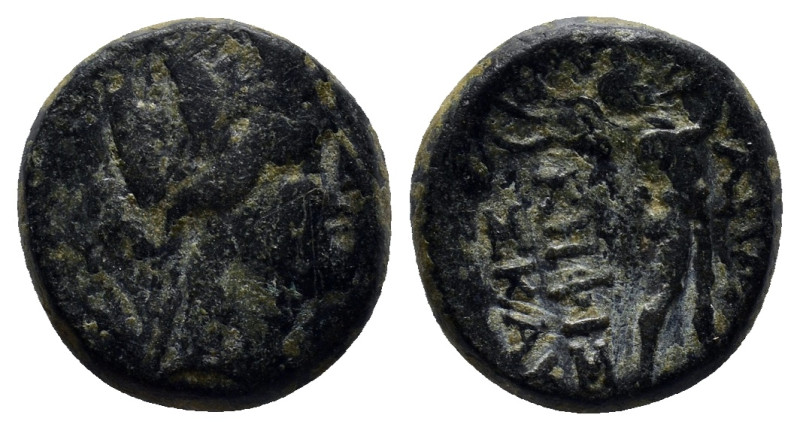 PHRYGIA. Apameia. Circa 88-40 BC. AE. (15mm, 5.4 g) Kephiso(...) Skay(...), magi...