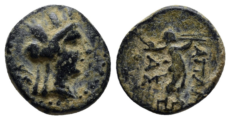 PHRYGIA, Apameia. (Circa 88-40 BC). Æ (16mm, 4.0 g) Turreted bust of Artemis–Tyc...