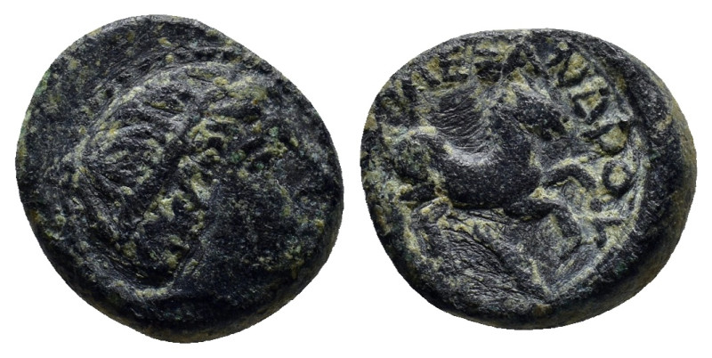 KINGS of MACEDON. Alexander III 'the Great'. 336-323 BC. Æ Half Unit (14mm, 3.8 ...