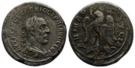 Syria. Antioch. Traianus Decius AD 249-251. Billon-Tetradrachm (27mm, 12.4 g). AYT [Κ] Γ ME KY ΔEKIOC TΡAIANOC CEB, laureate, draped and cuirassed bus...
