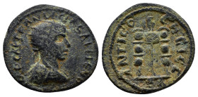 PISIDIA, Antioch, Gallienus (253-268 AD) AE Bronze (22mm, 6.6 g) Obv: IMP CAES PALCINLN GALLIENO. Radiate, draped and cuirassed bust right. Rev: ANTIO...