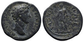 THRACE. Bizya. Marcus Aurelius (Caesar, 139-161). Ae. (26mm, 10.4 g) Obv: ΑVΡΗΛΙΟϹ ΟVΗΡΟϹ ΚΑΙϹΑΡ. Bare bust right, wearing aegis. Rev: ΒΙΖVΗΝΩΝ. Herak...