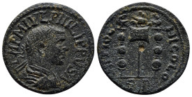 PISIDIA. Antioch. Philip I (AD 244-249). AE (26mm, 10.1 g). AD 245-247. IMP M IVL PHILIPPVS A, radiate, draped, and cuirassed bust of Philip I right, ...