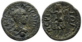 PAMPHYLIA. Perge. Philip II (247-249). Ae. (22mm, 6.3 g) Obv: AV K M IOV CEOV ΦIΛIΠΠOC CE. Laureate, draped and cuirassed bust right; below, globe. Re...