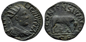 LYCAONIA. Iconium. Gallienus (253-268). Ae. (21mm, 5.6 g) Obv: IMP C P LIC GALLIENVΓ P F Λ. Radiate, draped and cuirassed bust right. Rev: ICONIЄNSIVM...