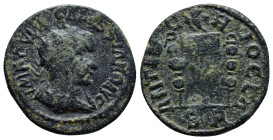 Pisidia. Antioch. Volusian AD 251-253. Bronze Æ (23mm, 6.8 g). IMP C V IMP GALVSSIANO AVG, radiate, draped and cuirassed bust right / ANTIO-C-HIO CLA,...