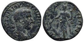 THRACE, Bizya. Philip I. AD 244-249. Æ (28mm, 11.1 g). Laureate, draped, and cuirassed bust right / Tyche standing facing, head left, holding rudder a...