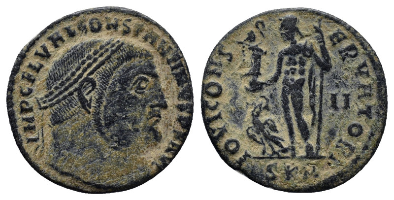 Constantine I Æ Nummus. (21mm, 3.1 g) Cyzicus, AD 313-315. IMP C FL VAL CONSTANT...