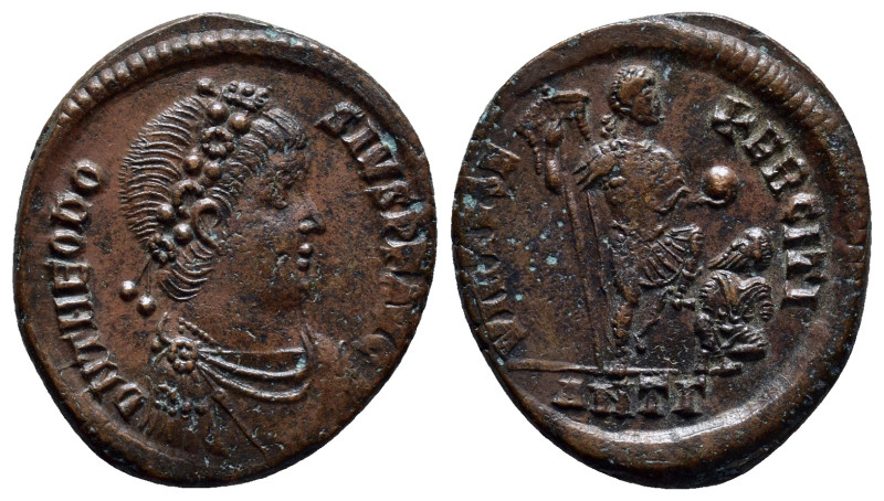 Theodosius I. AD 379-395. Æ (22mm, 5.8 g). Antioch mint. Struck AD 383-388. Pear...