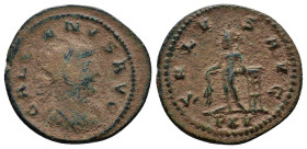 Gallienus Antioch, 267 AD. AE antoninianus, (21mm, 3.4 g). GALLIENVS AVG radiate, cuirassed bust of Gallienus right / SALVS AVG Apollo standing left, ...