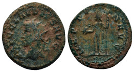 Claudius II Gothicus. A.D. 268-270. AE antoninianus (20mm, 3.6 g). Antioch mint, Struck A.D. 268. IMP C CLAVDIVS AVG, radiate head left / NEPTVN AVG, ...