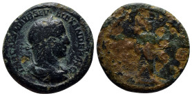 Severus Alexander, as Augustus (AD 222-235). AE as (25mm, 11.6 g). Rome, AD 228. IMP CAES M AVR SEV ALEXANDER AVG, laureate, draped bust of Severus Al...