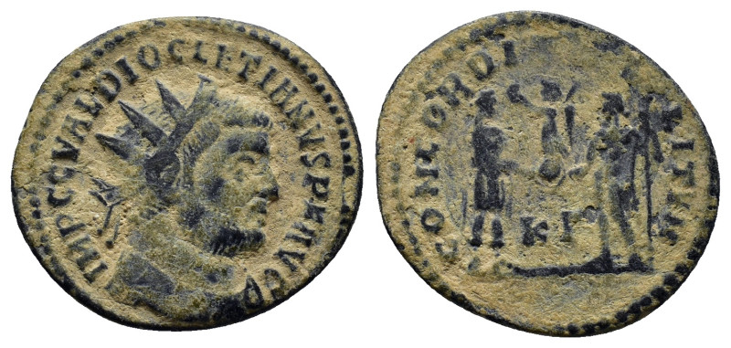 Diocletian (284-305) AE (20mm, 3.2 g) Antoninianus, Cyzikus, struck AD 295-289. ...