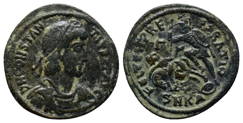 Constantius II. AD 337-361. Cyzicus Follis Æ (23mm, 3.6 g). D N CONSTANTIVS P F ...