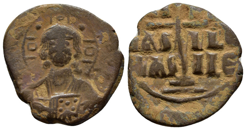 Time of Romanus III Argyrus. 1028-1034. Æ follis (anonymous). (27mm, 6.5 g). Bus...