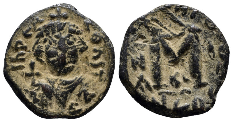 Constans II. 641-668. AE follis (21mm, 4.2 g). Constantinople mint. InPЄR CONSt,...