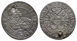 Leopold I, House of Habsburg (1657-1705 AD) Thaler 1697 3 Kreuzer AR Silver (22mm, 1.6 g) Obv: LEOPOLDVS D G R I S A G H E B R Laureate, draped bust r...