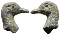 Bronze duck? head 9.1 gr.