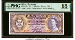 British Honduras Government of British Honduras 2 Dollars 1.1.1973 Pick 29c PMG Gem Uncirculated 65 EPQ. HID09801242017 © 2022 Heritage Auctions | All...