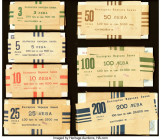 Bulgaria 1951 Series Group of 7 Original Packs (100 Notes Each) Crisp Uncirculated. HID09801242017 © 2022 Heritage Auctions | All Rights Reserved