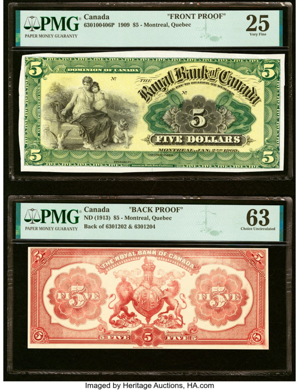 Canada Montreal, PQ- Royal Bank of Canada $5 2.1.1909 Ch.# 630-10-04-06P Front P...