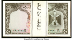 Egypt Central Bank of Egypt 50 Piastres 1966 Pick 36b One-Hundred Consecutive Examples Crisp Uncirculated. Outer edge wear may be present. HID09801242...