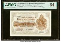 Falkland Islands Government of the Falkland Islands 10 Shillings 1960 Pick 7a PMG Choice Uncirculated 64. HID09801242017 © 2022 Heritage Auctions | Al...