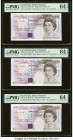 Great Britain Bank of England 20 Pounds 1993 (ND 1993-99) Pick 387a Five Examples PMG Choice Uncirculated 64 EPQ (2); Choice Uncirculated 64 (3). HID0...