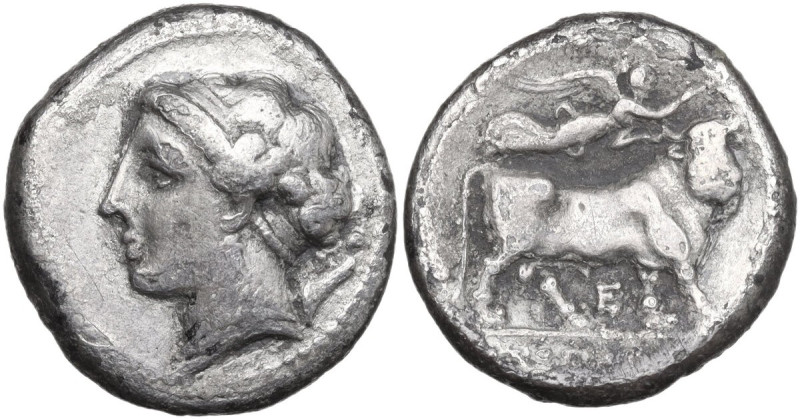 Greek Italy. Central and Southern Campania, Neapolis. AR Didrachm, c. 275-250 BC...