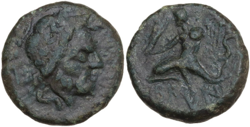 Greek Italy. Southern Apulia, Brundisium. AE Semis, Semuncial standard, 2nd cent...