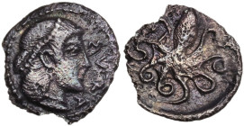 Sicily. Syracuse. Second Democracy (466-405 BC). AR Litra, c. 440-415 BC. Obv. Head of Arethusa right wearing tainia. Rev. Octopus. HGC 2 1377. AR. 0....