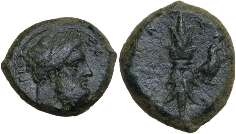 Sicily. Syracuse. Timoleon and the Third Democracy (344-317 BC). AE 23 mm, c. 34...