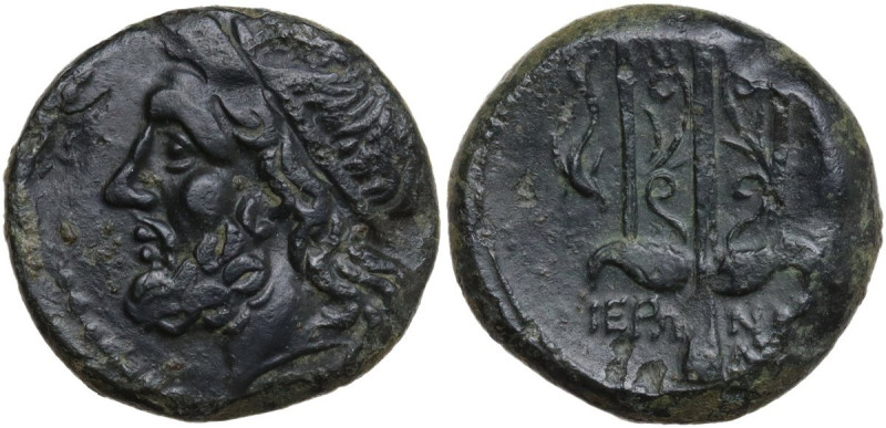 Sicily. Syracuse. Hieron II (275-215 BC). AE Litra, c. 240-215 BC. Obv. Diademed...