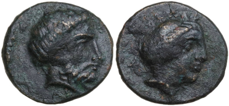 Continental Greece. Thessaly, Phalanna. AE 15 mm, c. 325-275 BC. Obv. Bearded he...