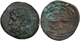 Continental Greece. Epeiros. Federal coinage (Epirote Republic). 22mm. 148-50 BC. Obv. Laureate head of Zeus left. Rev. Thunderbolt and ethnic within ...