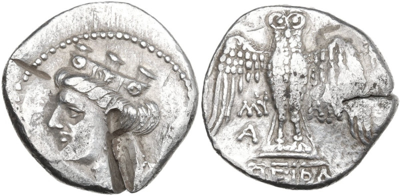 Greek Asia. Pontos, Amisos. AR Persic standard Drachm, c. 435-370 BC. Magistrate...