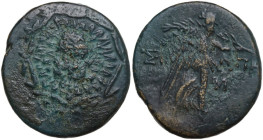 Greek Asia. Paphlagonia, Sinope. AE 21.50 mm, c. 85-65 BC. Obv. Three-quarter facing head of gorgoneion, head turned slightly right, on an aegis. Rev....
