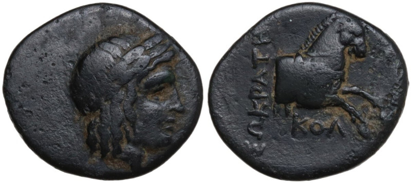 Greek Asia. Ionia, Kolophon. AE 14.5 mm. Sokrates magistrate, c. 330-285 BC. Obv...